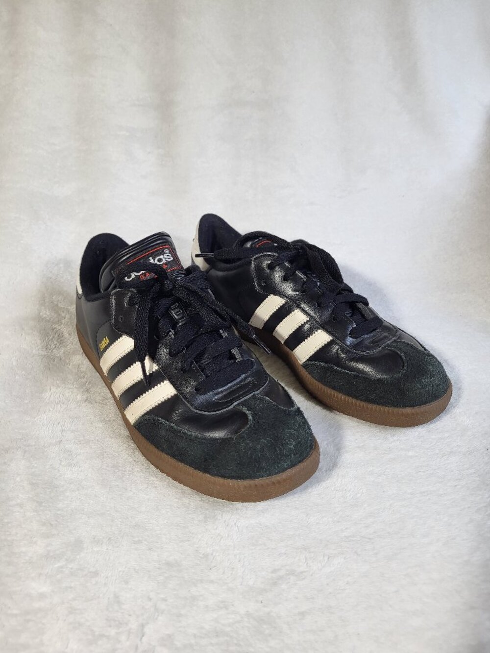 Adidas Samba Classic Black Soccer shoe in leather and suede Mens 5.5